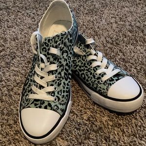 Blue Leopard Converse Knock-offs
